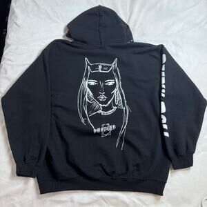 Deadly Doll Black Jesse Jo Stark Doomed Black Hoodie Sweatshirt Men’s Size L